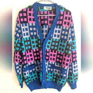 Vintage Cashmere MISSONI Uomo Men Cardigan Medium Made in Italy